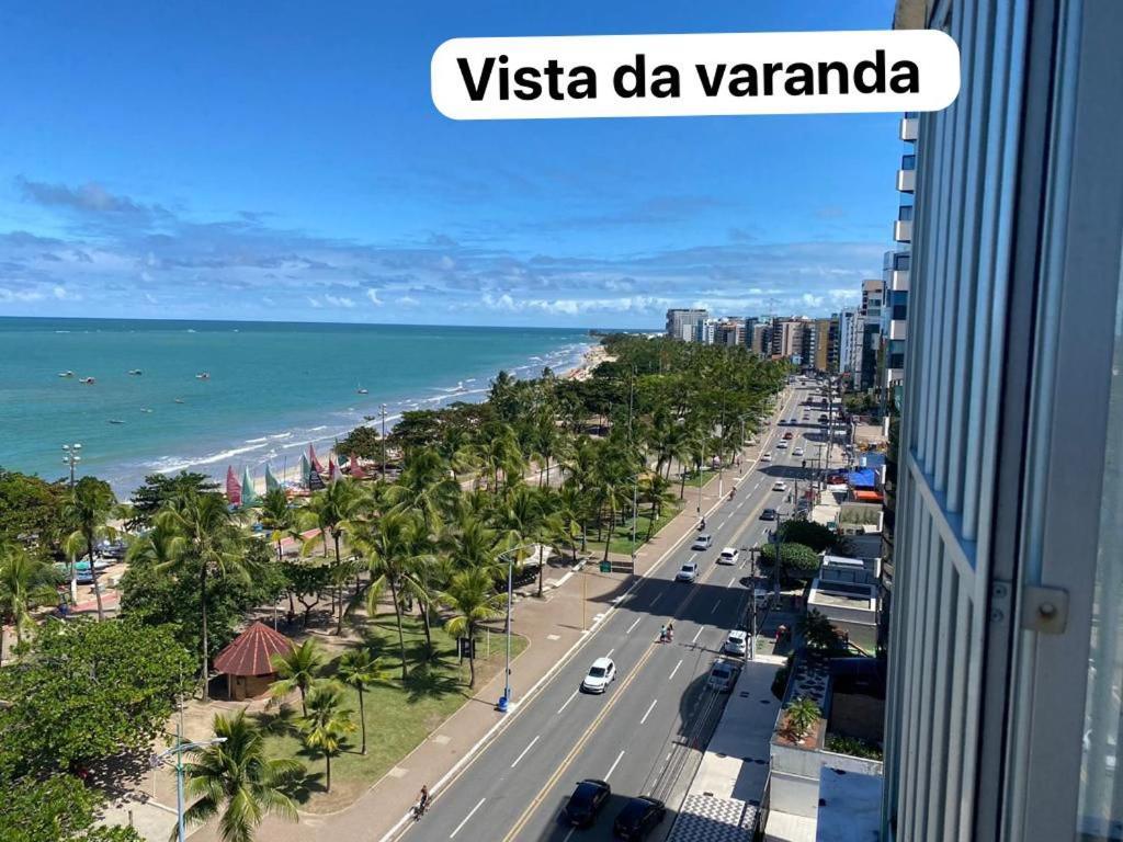 Apto 901 - Dois quartos à beira na praia de Pajuçara em Maceió com linda vista Esterno foto